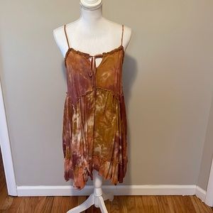Tie dye mini dress
